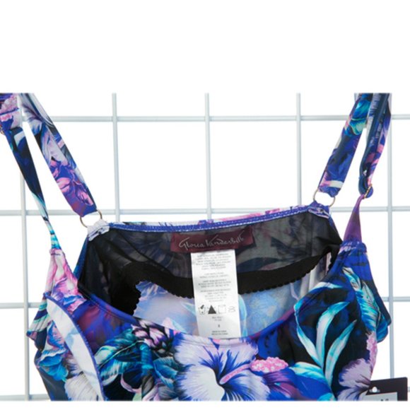 Gloria Vanderbilt Swim Top New NWT Sz 8 - Picture 2 of 5